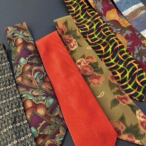 Collection of 7 Vintage Neck Ties